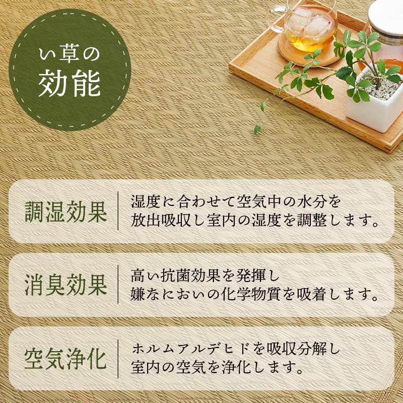 グラムスタイル い草ラグ 2畳 191×191 ふっくら ウレタン入り 井草ラグ