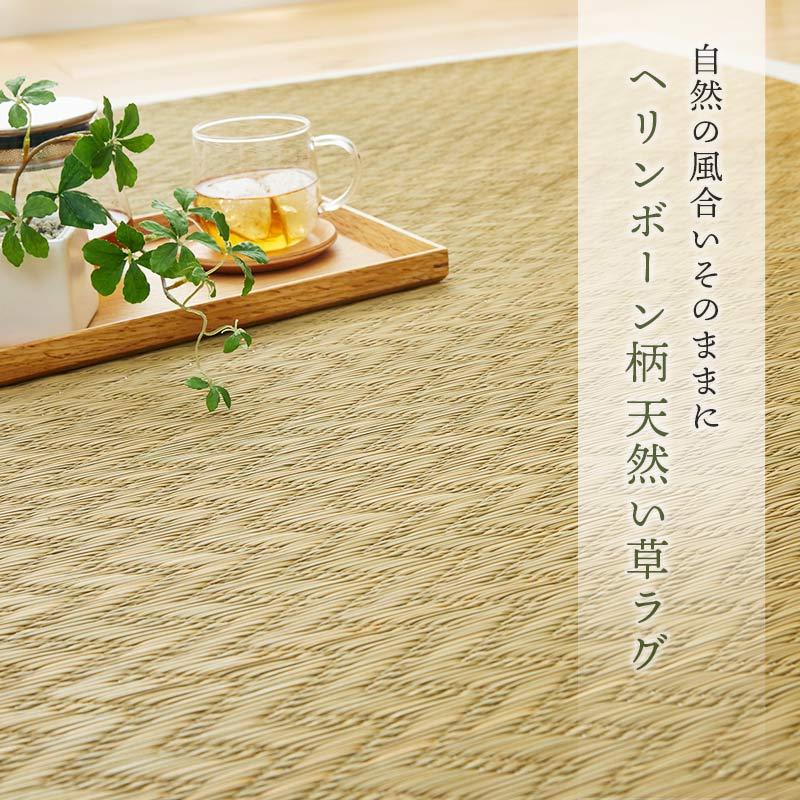 グラムスタイル い草ラグ 3畳 191×240 ふっくら ウレタン入り 井草ラグ