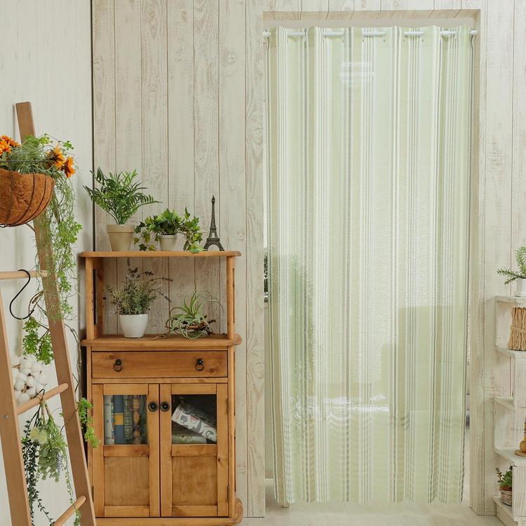 グラムスタイル 間仕切りカーテン 突っ張り棒 のれん ロング 100×185