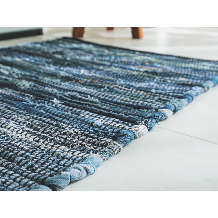 キッチンマット 台所マット ロング おしゃれ 北欧 デニム ヴィンテージ ジーンズ ビンテージ 西海岸 アンティーク / メーア 45×120cm | グラムスタイル | 13