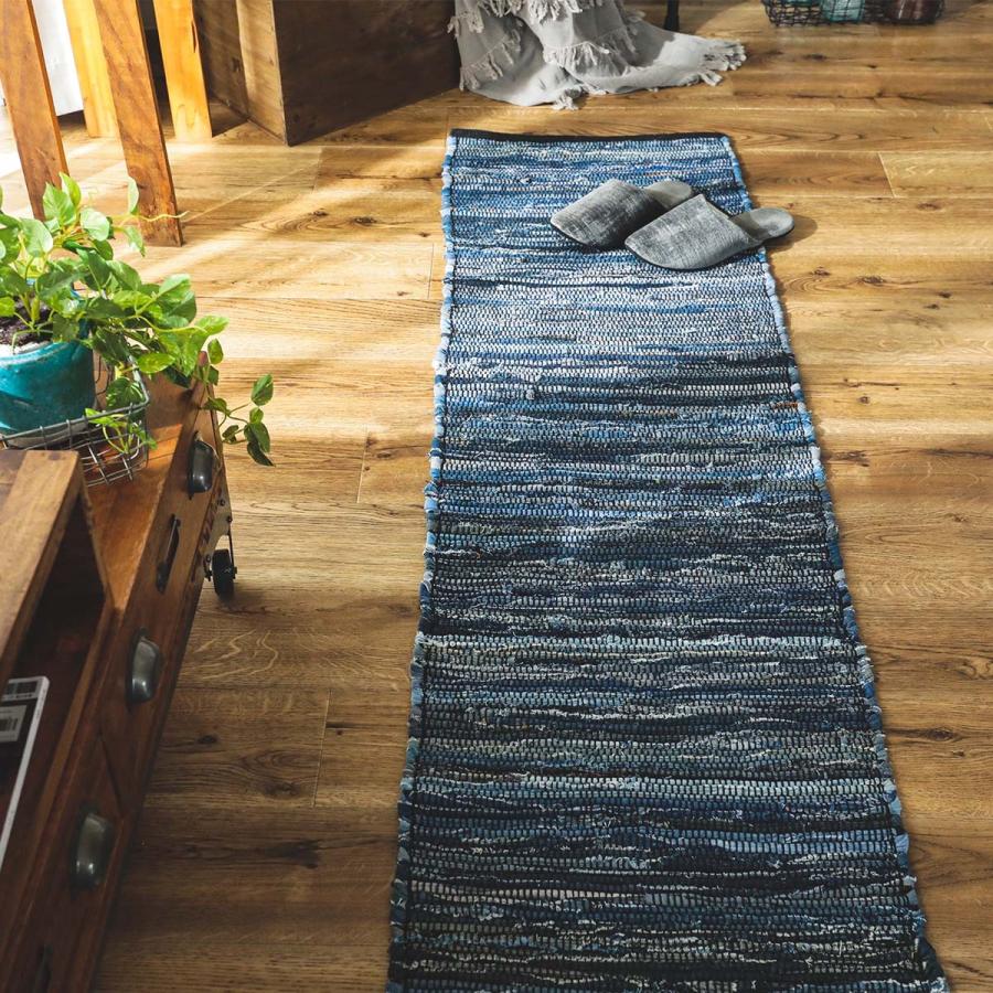 キッチンマット 台所マット ロング おしゃれ 北欧 デニム ヴィンテージ ジーンズ ビンテージ 西海岸 アンティーク / メーア 45×120cm | グラムスタイル | 02