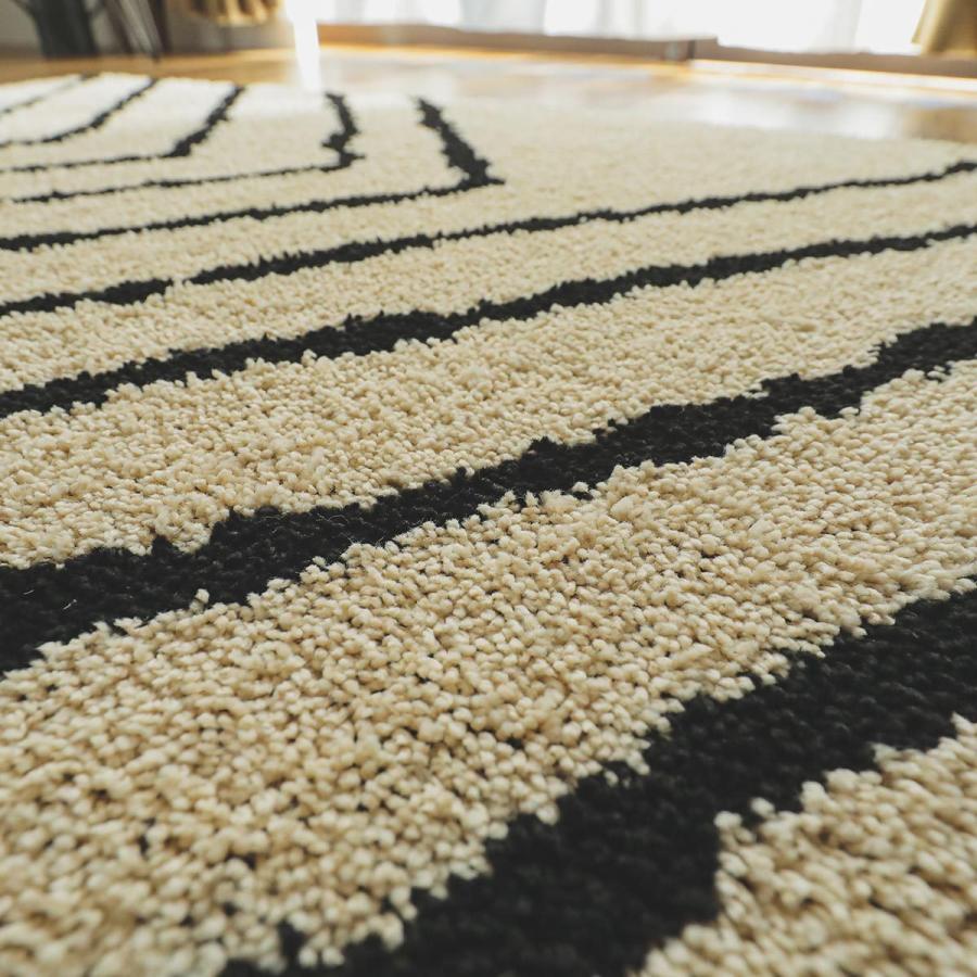 グラムスタイル シャギー ラグ ラグマットモノトーン 抗菌 防臭 国産