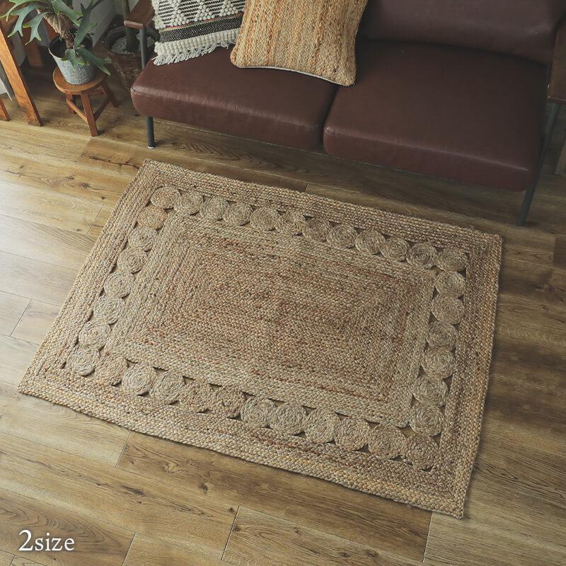 新品＊限定品＊表面サラっと麻１００％＊天然素材使用＊ラグ＊１３０×１９０センチ 新品＊限定品＊表面サラっと麻100％＊天然素材使用