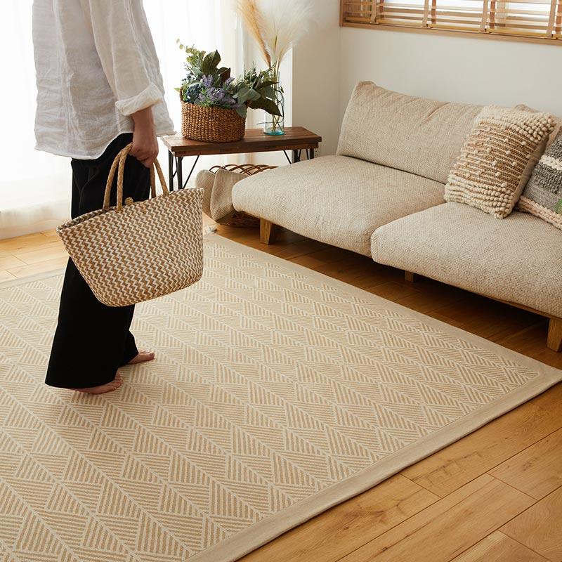 グラムスタイル ラグ カーペット インド綿 1.5畳 130×185cm 綿