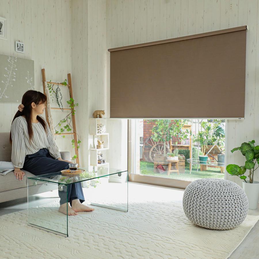 ロールカーテン　賃貸可能180.210 楽天市場】【幅136~180cm高さ~180cm 既製】賃貸OK ネジ不要 強力
