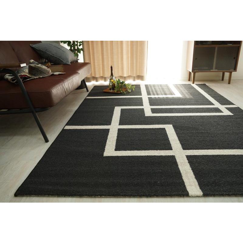 グラムスタイル ラグ カーペット ウィルトン織 モノトーン 6畳 240