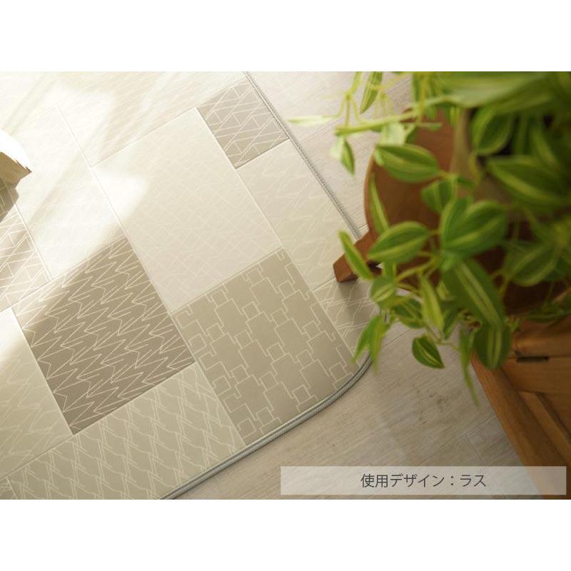 グラムスタイル ダイニングラグ 182×230 撥水 抗菌 床暖房対応