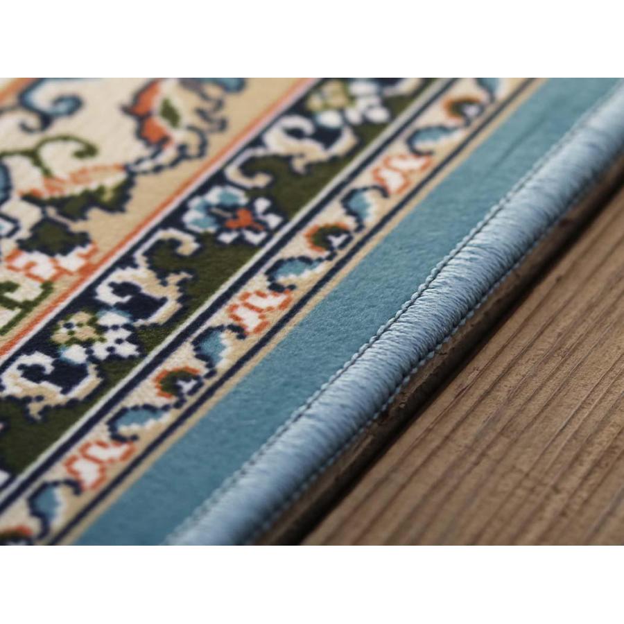 グラムスタイル ラグ 洗える ペルシャ絨毯風 プリントラグ 3畳