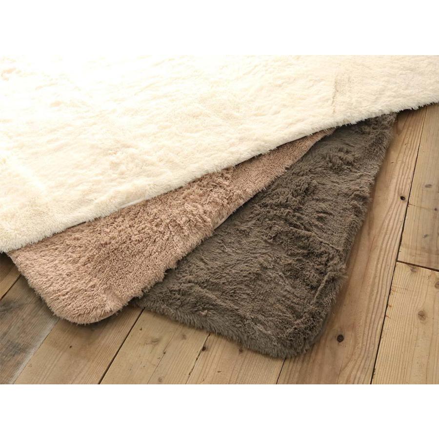 ラグ シャギーラグ ラグマット 洗える 厚手 極厚 防音 円形 190 おしゃれ 北欧 滑り止め付き 床暖房対応 マイクロファイバー / エアリープラス | グラムスタイル | 15