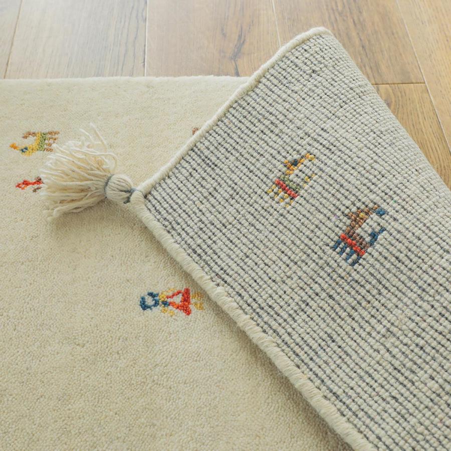 北欧風デザインで空間を彩る 然ウール100 手織り玄関マット ☆然ウール