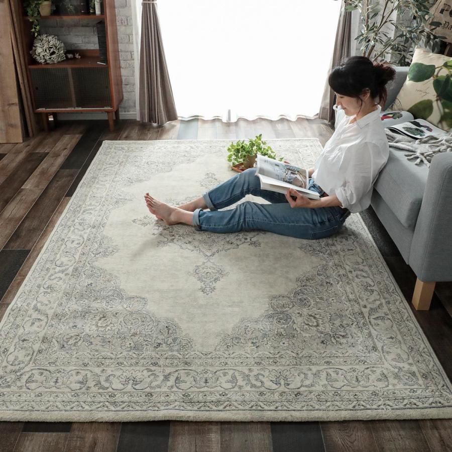 グラムスタイル ラグ カーペット ウィルトン織 メダリオン 6畳 240