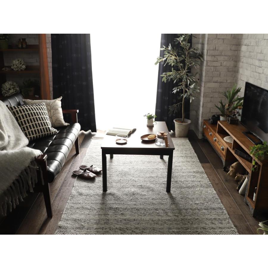 グラムスタイル こたつ おしゃれ 座卓 テーブル 長方形 ブラウン 茶色