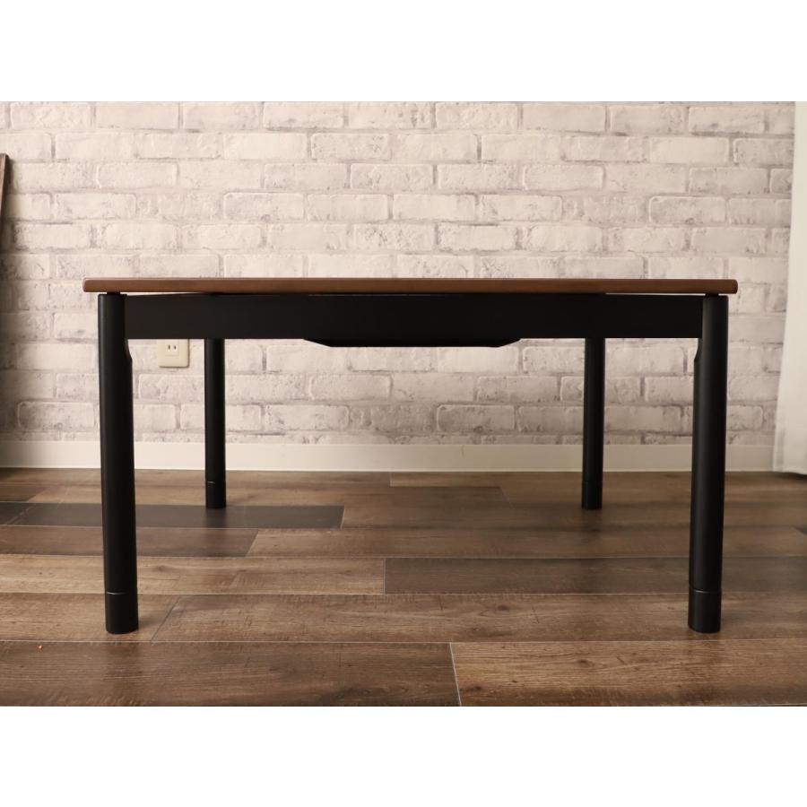 グラムスタイル こたつ おしゃれ 座卓 テーブル 長方形 ブラウン 茶色