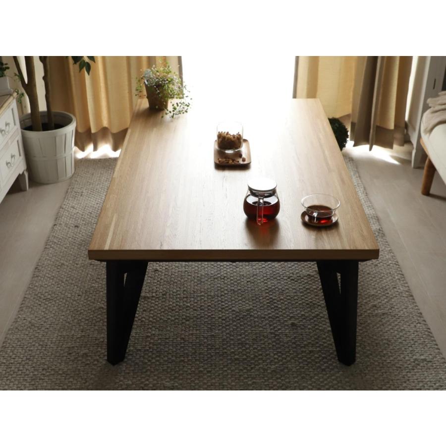 グラムスタイル こたつ おしゃれ 座卓 テーブル 長方形 ブラウン 茶色