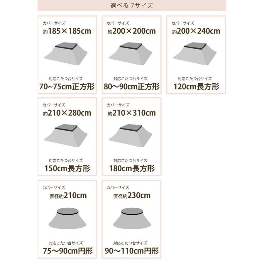 グラムスタイル こたつ布団カバー 丸型 おしゃれ 北欧 洗える 綿100