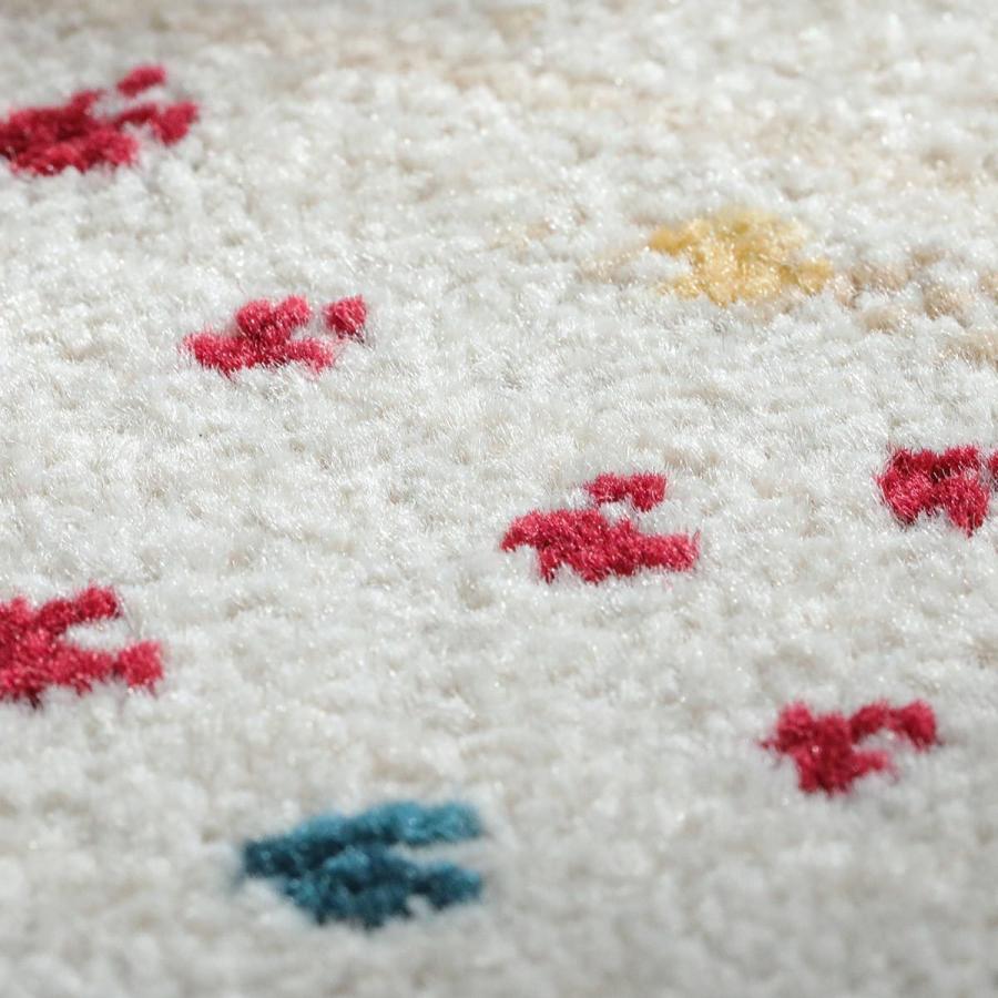 現金特価 ラグ カーペット じゅうたん ラグマット おしゃれ ウィルトン かわいい 柄 丈夫 ギャベ風 ホットカーペットアイボリー ベージュ 床暖房対応 セーナ 約0x250cm 保存版 Nickel Chrome40 Com