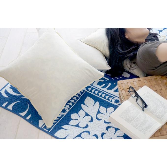 クッション 中身 45×45cm ヌードクッション 羽毛 フェザー 綿100% 白