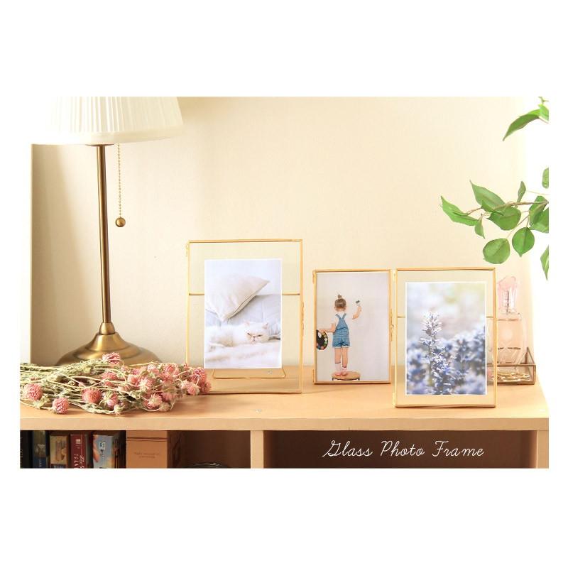 写真立て 真鍮 フォトフレーム おしゃれ アンティーク ゴールド