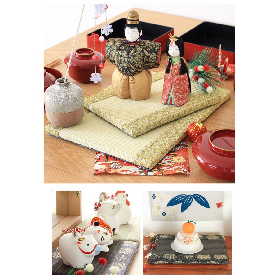 飾り畳 2枚セット 雛人形付き 日本製 URARAKA うららか rugooオリジナル / あすつく｜rugoo｜10