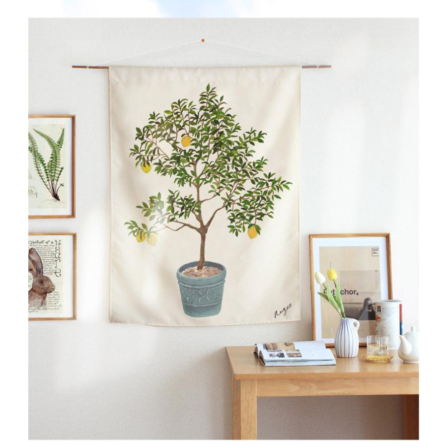 rugoo CARPET ＆ HOME タペストリー 観葉植物 オリーブ サボテン ヤシ