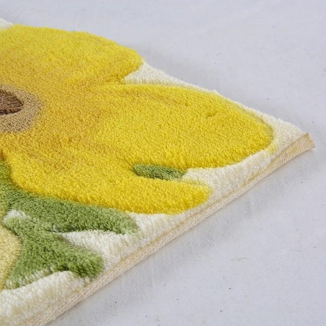 玄関マット 室内 風水 金運 黄 色 滑り止め付き おしゃれ 花柄 55ｘ85 半円 四角 Anemone 55 85 ラグマット通販ラグズファクトリー 通販 Yahoo ショッピング