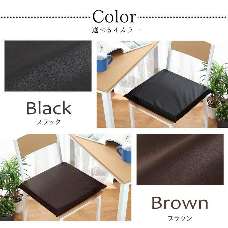 クッション 4枚セット クッションカバー 40×40×5cm アイボリー 白系 シートクッション ソフトウレタン PUレザー 合皮｜rugs-garden｜09