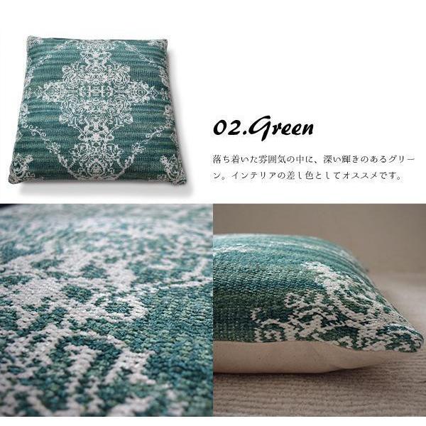 クッション リビング クッション トゥール 約76×76cm フサ付きブラウン オリエンタル ヨーロピアン ジャンボ｜rugs-garden｜04