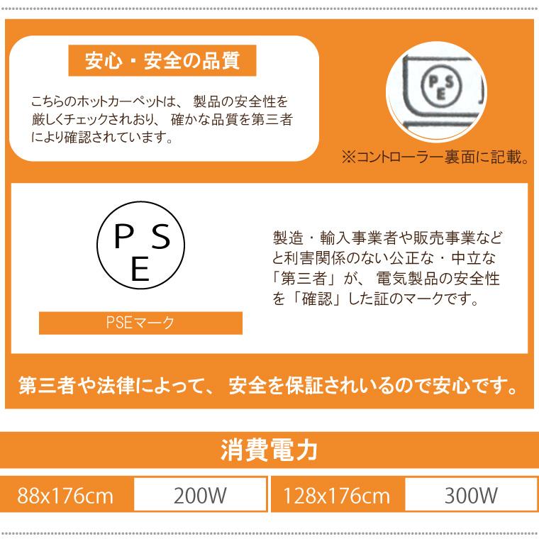 ホットカーペットセット 1.5畳 ラグ カバー 本体 セット 抗菌 防臭 防ダニ 約130×185cm 1年保証 省エネ ハニカム柄 ベージュ ハッチ