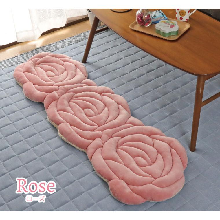 クッション バラ ロングクッション フリーシート 約45 135cm ローズ ピンク 立体キルト 刺繍 フロア ソファー 車 フィガロ おしゃれ ラグ Sガーデン 通販 Yahoo ショッピング