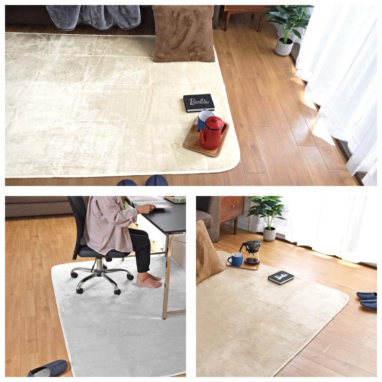 【サイズ:130X185CM（約1.5畳）_色:ダークベージュ】カーペット ラグ Amazon｜カーペット ラグ ラグマット 1.5畳 130×185 cm 極厚 30 mm