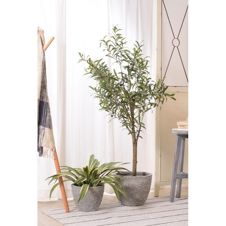 フェイクグリーン オリーブ 約W44*D44*H152 GRN-17 人工観葉植物 オリーブ 実 葉 造花 インテリア 癒し リーフ ガーデン 室内 飾りの画像