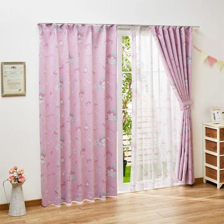 【新品】カーテン ドレープ おしゃれ ピンク  フェミニン風 遮光 2級 日本製 新品】カーテン ドレープ おしゃれ ピンク フェミニン風 遮光 2級 日本製
