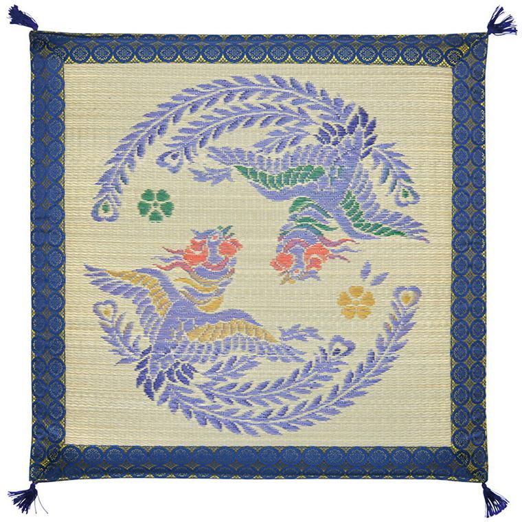 座布団 御前座布団 い草 夏用 国産 鳳凰 70×70cm リバーシブル 座布団 御前座布団 い草 夏用 国産 鳳凰 70×70cm リバーシブル