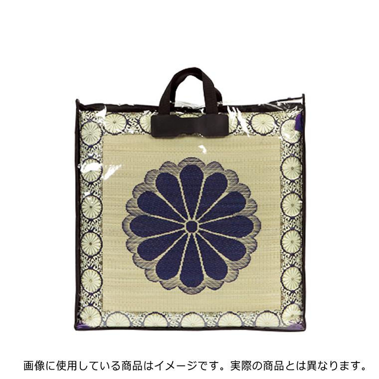 座布団 御前座布団 い草 夏用 国産 鳳凰 70×70cm リバーシブル 菊紋 フサ付き 法要 法事 仏前 仏壇 お盆用品 お彼岸｜rugs-garden｜03