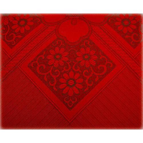 座布団 1枚単品 純日本製 高級ふくれ座布団 59×63cm レッド 赤 和室