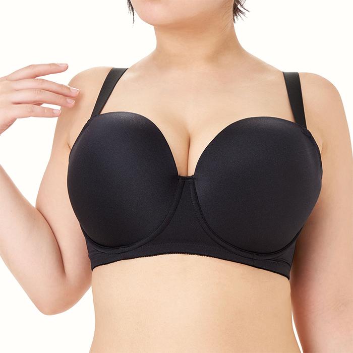 Rui glamourous ブラジャー 大きいサイズ NEW モールドブラ 黒 3/4 
