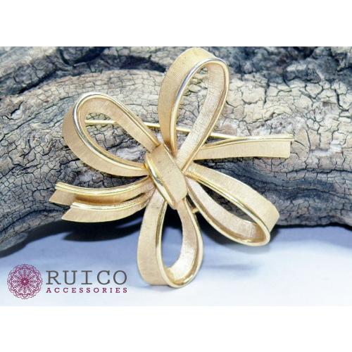 TRIFARI トリファリ ブローチ リボン アンティーク