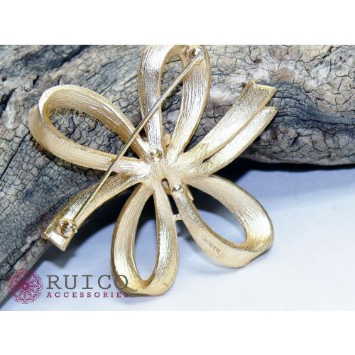 TRIFARI トリファリ ブローチ リボン アンティーク TRIFARI トリファリ ブローチ ビンテージ