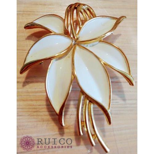 TRIFARI トリファリ ブローチ リーフ 葉 アンティーク