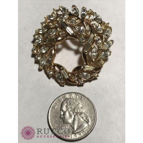 TRIFARI トリファリ ブローチ ラインストーン アンティーク TRIFARI トリファリ ブローチ ビンテージ