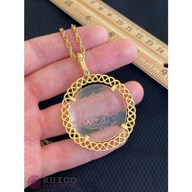 TRIFARI トリファリ ネックレス ゴールド アンティーク TRIFARI トリファリ ネックレス ビンテージ