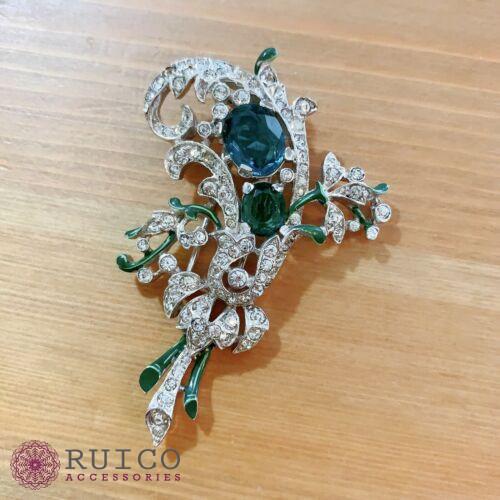 TRIFARI トリファリ ブローチ ラインストーン アンティーク TRIFARI トリファリ ブローチ ビンテージ