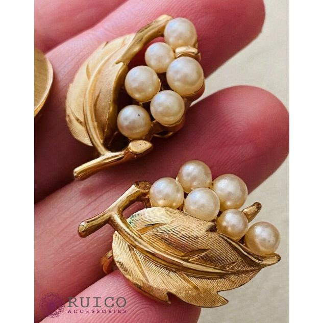 TRIFARI トリファリ イヤリング ピアス ゴールド アンティーク TRIFARI トリファリ イヤリング ピアス ビンテージ