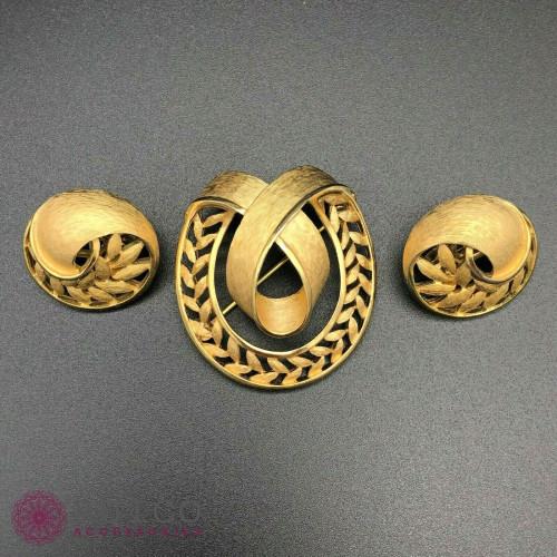 TRIFARI トリファリ ブローチ リーフ 葉 アンティーク