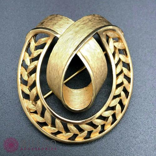 TRIFARI トリファリ ブローチ リーフ 葉 アンティーク TRIFARI トリファリ ブローチ ビンテージ