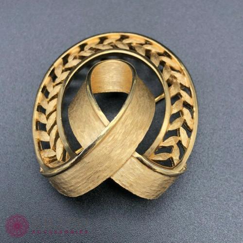 TRIFARI トリファリ ブローチ リーフ 葉 アンティーク TRIFARI トリファリ ブローチ ビンテージ