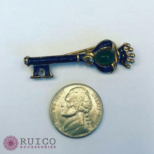 TRIFARI トリファリ ブローチ グリーン 緑 アンティーク