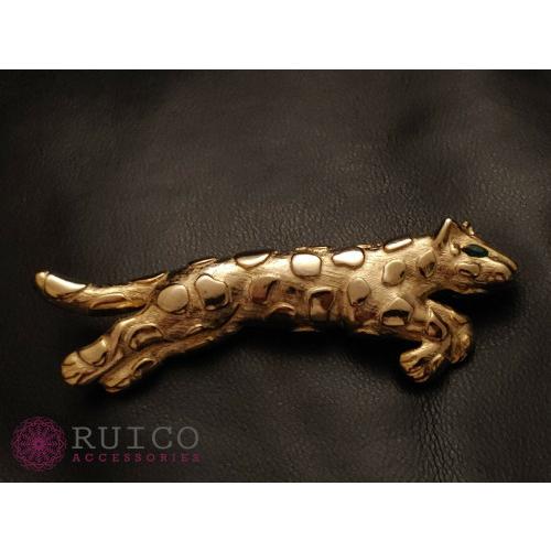 TRIFARI トリファリ ブローチ グリーン 緑 アンティーク TRIFARI トリファリ ブローチ ビンテージ