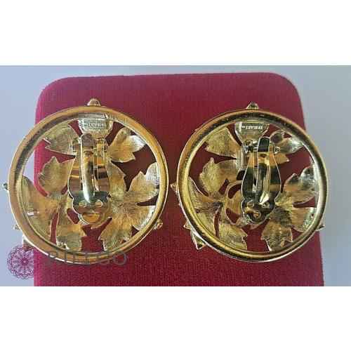 TRIFARI トリファリ イヤリング ピアス ゴールド アンティーク TRIFARI トリファリ イヤリング ピアス ビンテージ