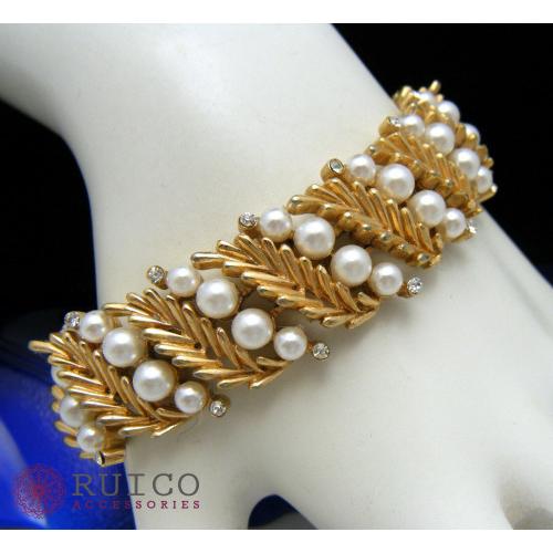 TRIFARI トリファリ ブレスレット ゴールド アンティーク TRIFARI トリファリ ブレスレット ビンテージ